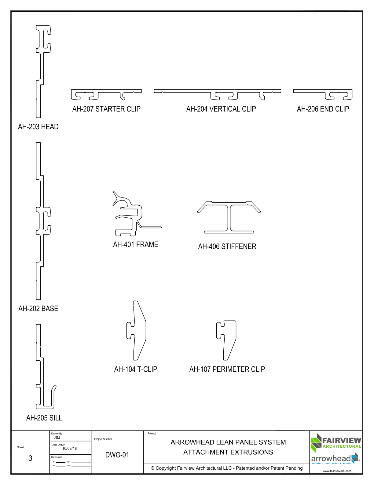 03 – Arrowhead Lean Grid Installation – Vitrabond – Components