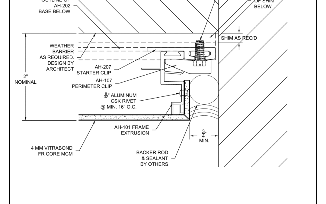 Vertical Jamb – End Detail