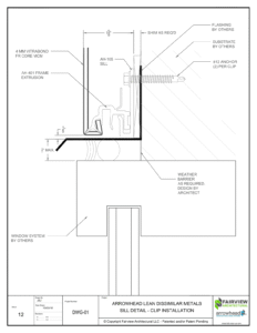 Dissimilar Metals – Sill Detail