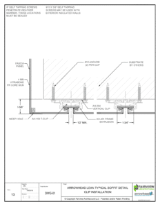 Typical Soffit Detail