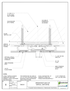 Vertical Joint Detail
