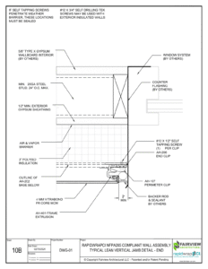 Vertical Jamb Detail - End