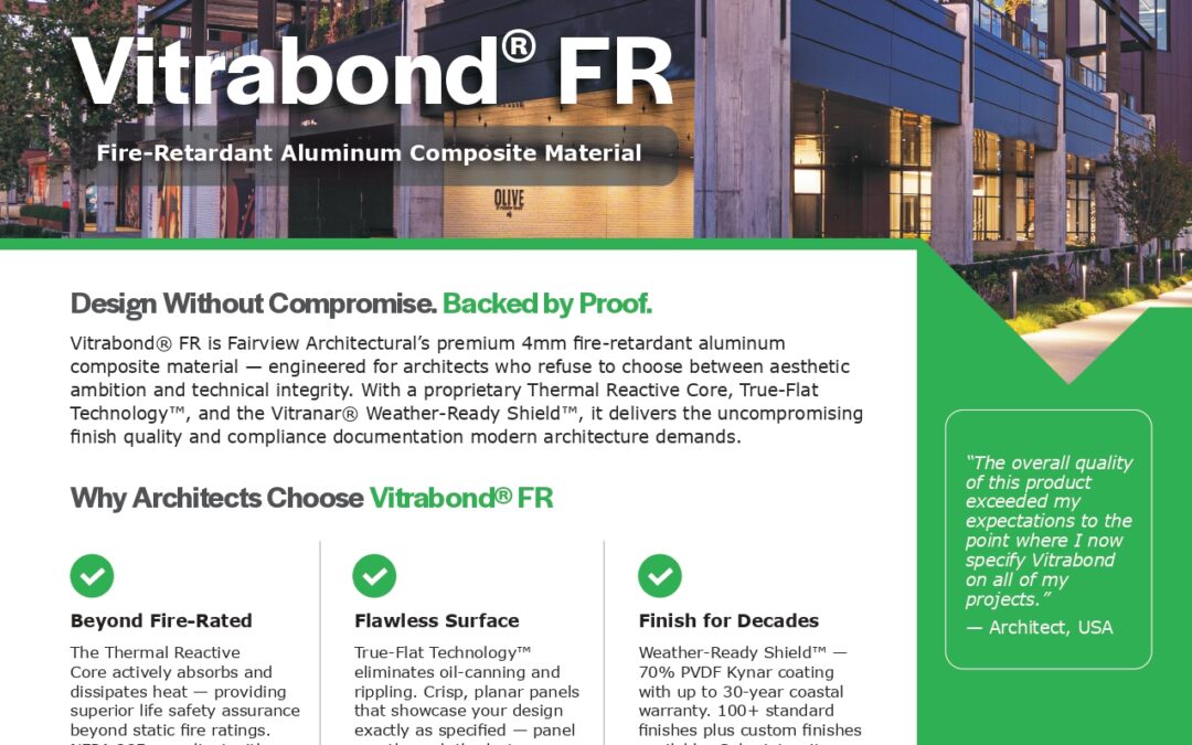 Vitrabond FR Product Flyer