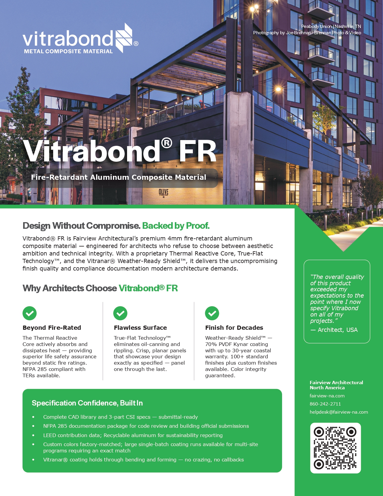 Vitrabond FR Product Flyer